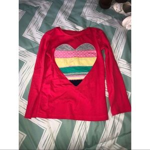 Girls pink heart long sleeve ♥️